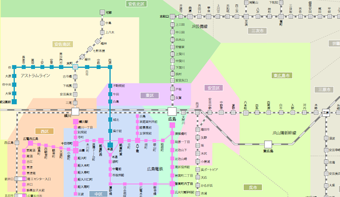 広島交通マップ